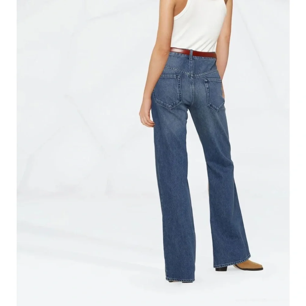 Isabel Etoile Marant Belvira Trousers Bootcut High Rise Jeans Size 38